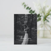 お礼結婚のフォトカードはがき ポストカード (スタンド正面)