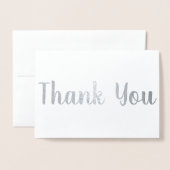 お礼結婚の|シルバー 箔カード (封筒付き正面)