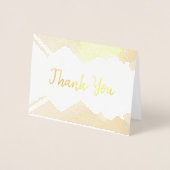 お礼結婚を 箔カード (正面)