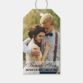 お礼結婚写真お願いギフトラベル ギフトタグ (正面)