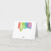 お礼絵を描（ばちゃばちゃ）跳ねる サンキューカード (裏面)