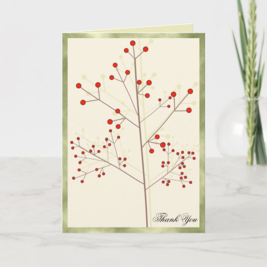 お礼 – さくらんぼ サンキューカード (正面)