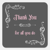 お礼 スクエアシール (正面)