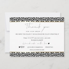 お礼 ビジネス エレガント ブラック ゴールド ロゴ