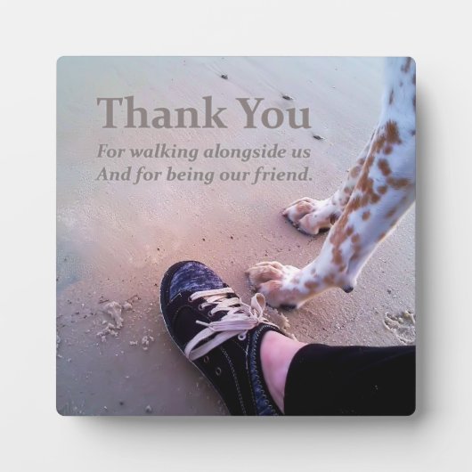 お礼 フォトプラーク (正面)