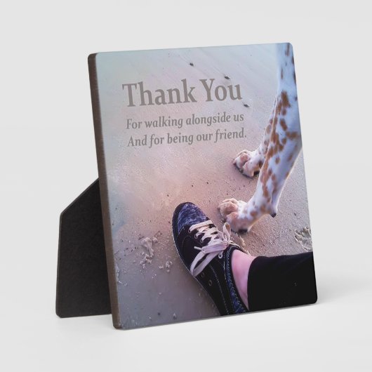 お礼 フォトプラーク (正面)