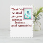 お礼/寛大な親切カード サンキューカード (スタンド正面)