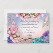 お礼 招待状 (裏面)