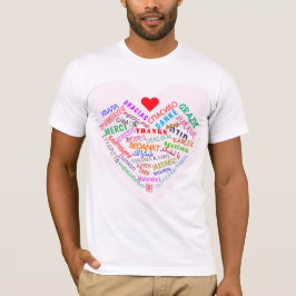 お礼 – 数々の言語 – 国際的 - Tシャツ