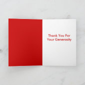 お礼（贈り物） サンキューカード (内部)