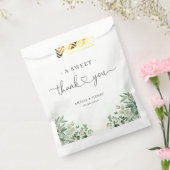 お礼 | Greenery Eucalyptus 結婚's フェイバーバッグ (封をした状態)