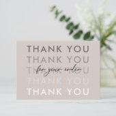 お礼Product Packing Businessクーポンカード 招待状 (スタンド正面)