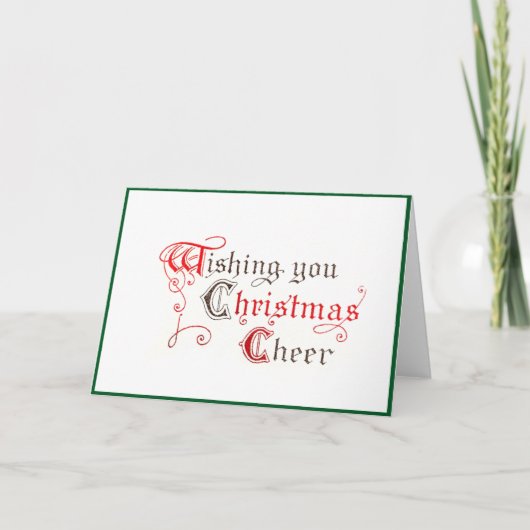 お祈りのクリスマス応援ヴィンテージ シーズンカード (正面)