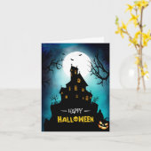 お祈りのハッピーハローウィン カード (黄色い花)