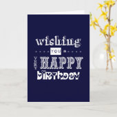 お祈りのハッピーバースデー カード (黄色い花)