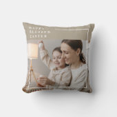 お祝いあなただけのハッピーイースター写真 クッション (正面)