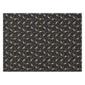 お祝いきらめく金ゴールド&ブラックカクテル&スターズ テーブルクロス (正面(横))