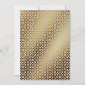 お祝いしましょう ゴールドのウェディング レセプション セージと共に 招待状 (裏面)