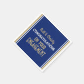 お祝いしよう！オーダーメイドの婚約パーティー用ナプキン スタンダードカクテルナプキン (角)