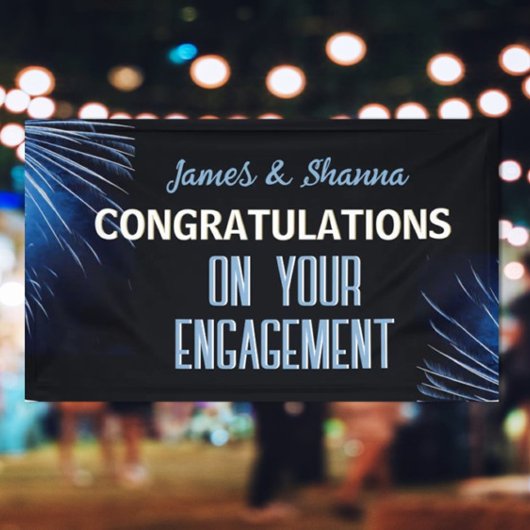 お祝いしよう！オーダーメイドの婚約パーティー 横断幕