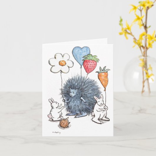 お祝いしよう カード (黄色い花)