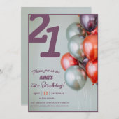 お祝いしよう！：パーソナライズされたパーティーの招待状 招待状 (正面/裏面)