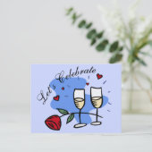 お祝いしよう ポストカード (スタンド正面)