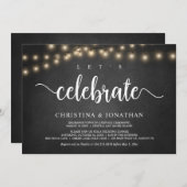 お祝いしよう、ラスティックウェディングエロープメント招待状 招待状 (正面/裏面)