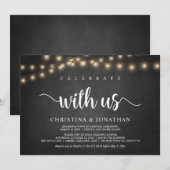 お祝いしよう、ラスティック ウェディング エロープメント インビタ 招待状 (正面/裏面)