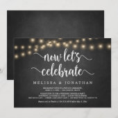 お祝いしよう、ラスティック ウェディング エロープメント インビ 招待状 (正面/裏面)