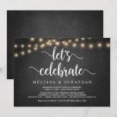 お祝いしよう、ラスティック ウッド、ウェディング エルオープメント  I 招待状 (正面/裏面)