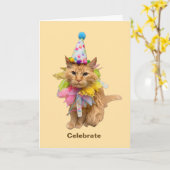 お祝いしよう - 何でも カード (黄色い花)