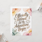 お祝いしよう　引退後の冒険の始まり カード (正面/裏面インサイチュ)