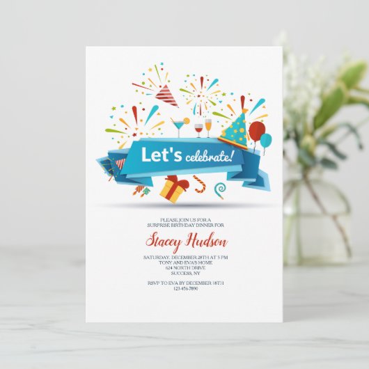 お祝いしよう 招待状 (スタンド正面)