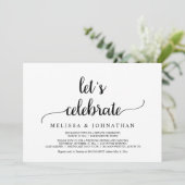 お祝いしよう!素朴なウェディングエロープメントパーティー 招待状 (スタンド正面)