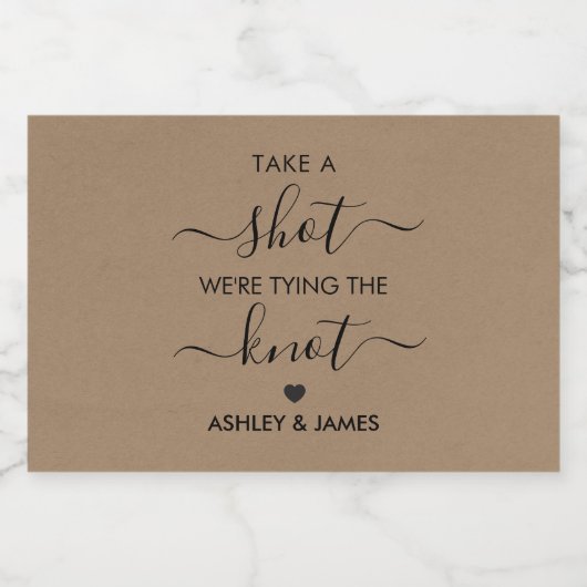 お祝いしよう！結婚するんだよ ウェディングギフト リキュールボトルラベル (シングルラベル)