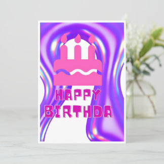 お祝いしよう！ 誕生日パーティーにご参加ください！ 招待状