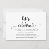 お祝いしよう！農村風ウェディングエロープメントパーティー 招待状 (正面)