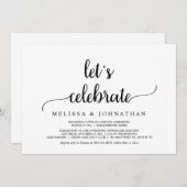 お祝いしよう！農村風ウェディングエロープメントパーティー 招待状 (正面/裏面)