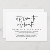 お祝いする時が来ました, ウェディングエロープメントパーティーⅠ 招待状 (正面/裏面)