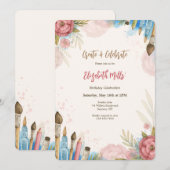 お祝いと創造 招待状 (正面/裏面)