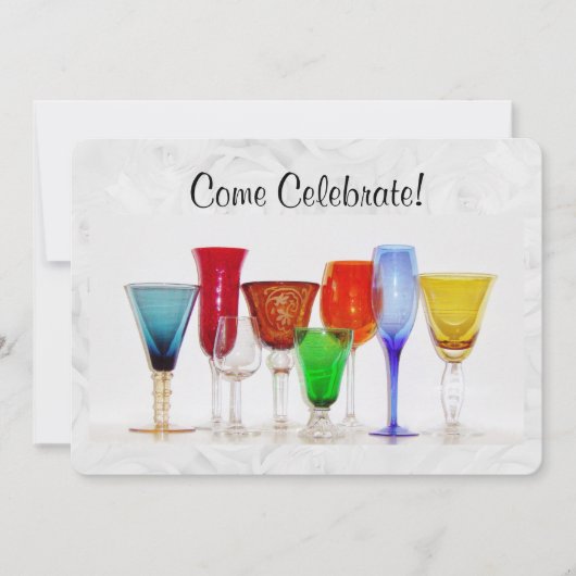 お祝いに来てください 招待状 (正面)