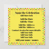 お祝いのご案内 招待状 (裏面)