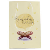 お祝いのためのラマダーンKareemのテーマのギフトバッグ ミディアムペーパーバッグ (正面)