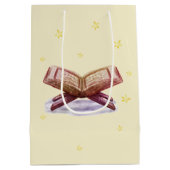 お祝いのためのラマダーンKareemのテーマのギフトバッグ ミディアムペーパーバッグ (裏面)