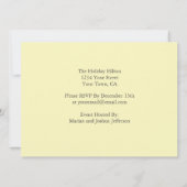 お祝いのちょうちんの誕生会の招待 招待状 (裏面)