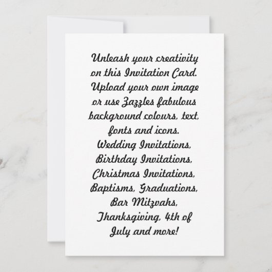 お祝いのアナウンスを作成する 招待状 (正面)