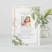 お祝いのエレガント紅葉 招待状 (スタンド正面)