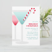 お祝いのカクテルの休日のパーティの招待状 招待状 (スタンド正面)