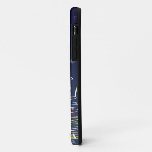 お祝いのカラフルなクリスマスツリー(それをカスタマイズ!) Case-Mate iPhoneケース (裏面/左)